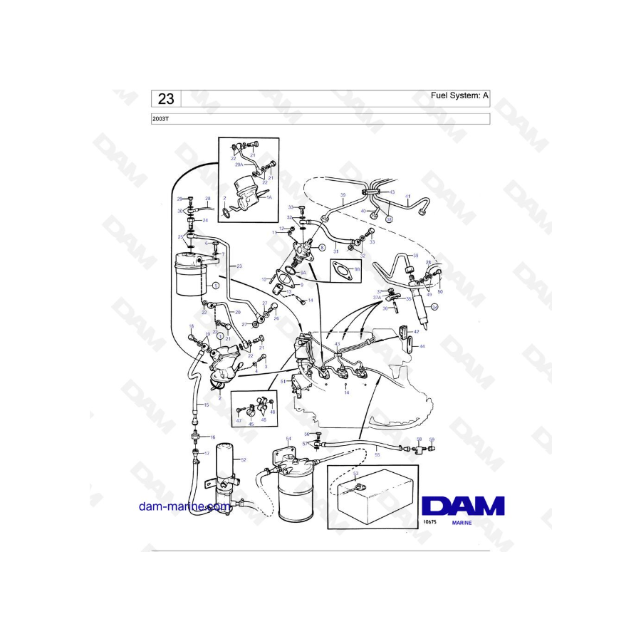 Volvo Penta 2003T - Fuel System: A