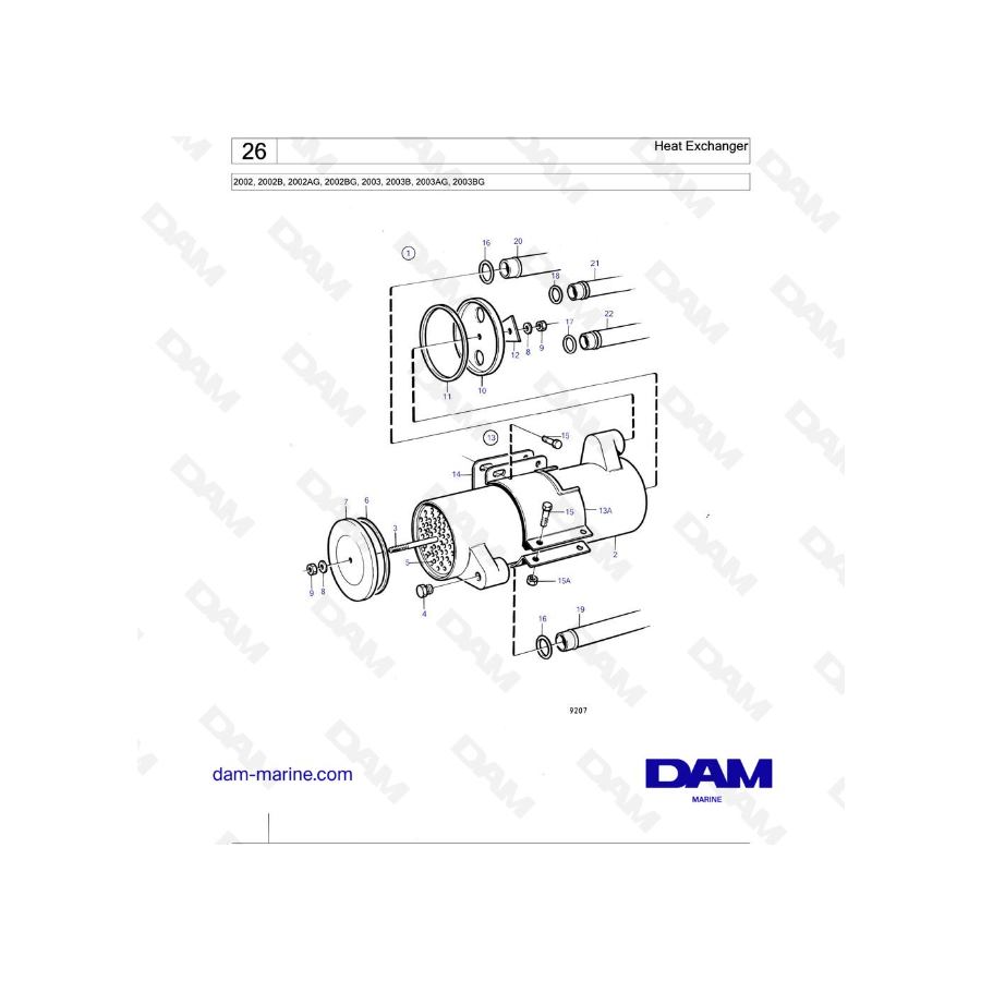 Volvo Penta 2002 / 2003 - Intercambiador de calor