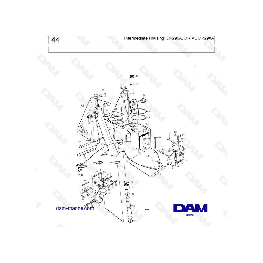 Volvo Penta 290DP - Caja de cambios intermedia