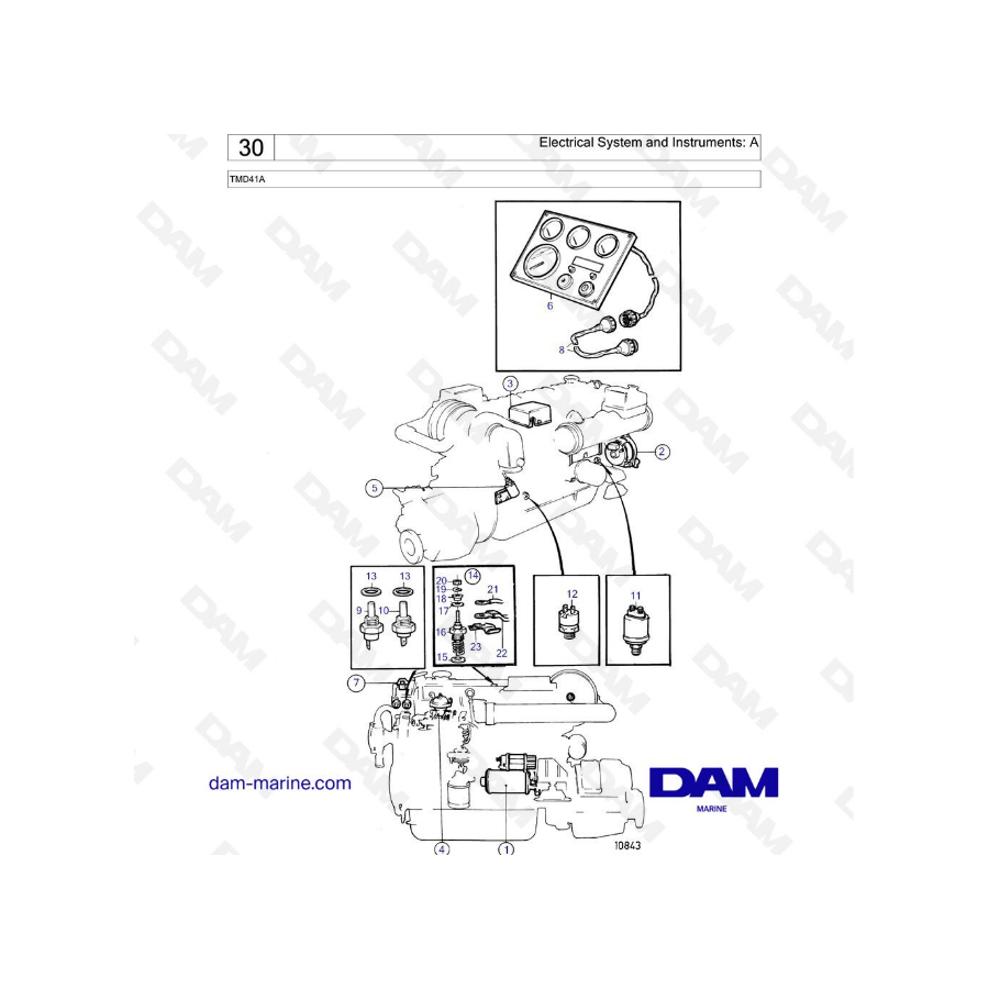 Volvo Penta TMD41A - Electrical system & instruments