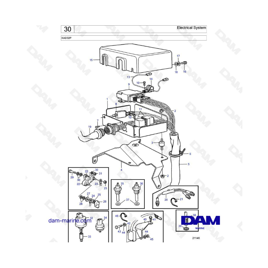 Volvo Penta KAD32P - Electrical system