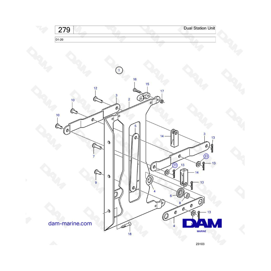 Volvo Penta D1-20 - Dual station unit