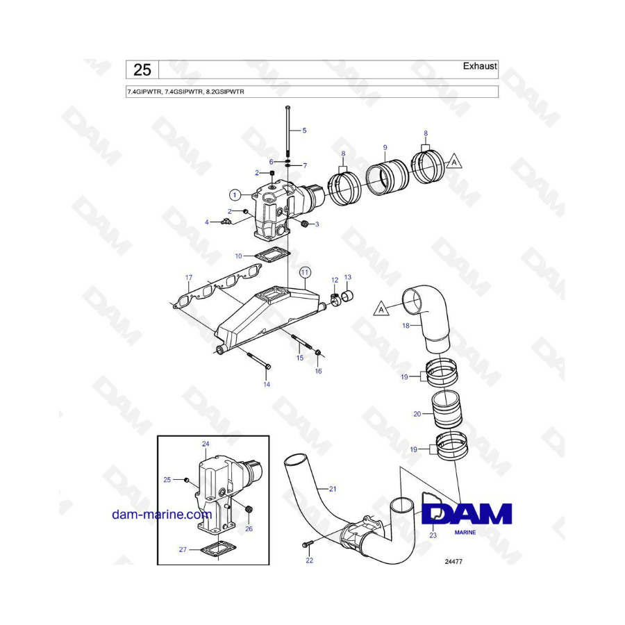 Volvo Penta 7.4L GSI / 8.2L GSI - Escape