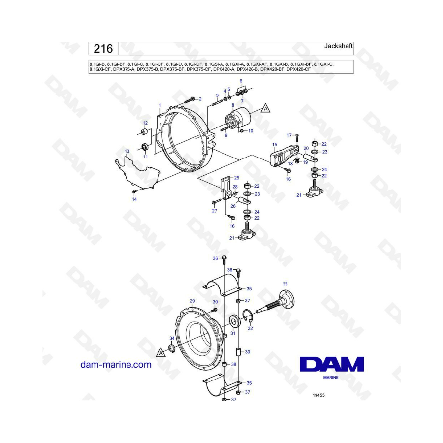 Volvo Penta 8.1L GIB / BF / C / CF / D / DF / GSIA / GXIA(F)B(F)C