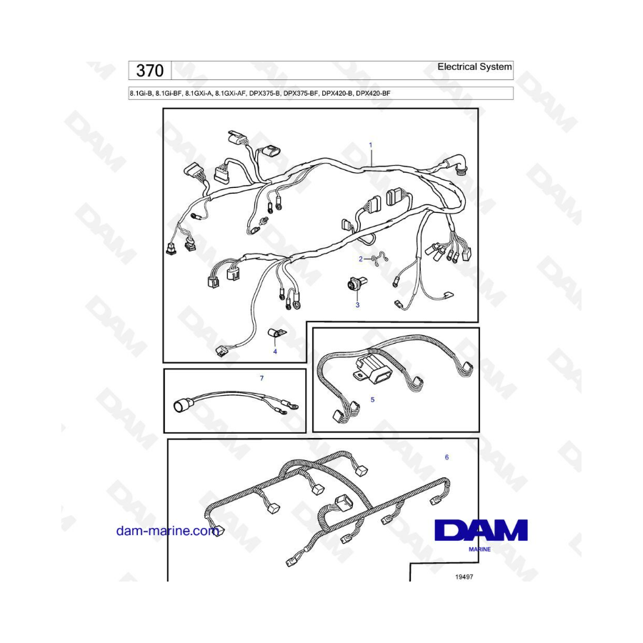 Volvo Penta 8.1L Gi-B / Gi-BF / GXI-A / GXi-AF - Electrical System ...